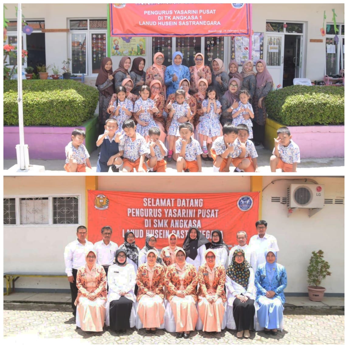 Visitasi Yasarini Pusat ke Sekolah Angkasa Cabang Lanud Husein & Lanud Sulaiman